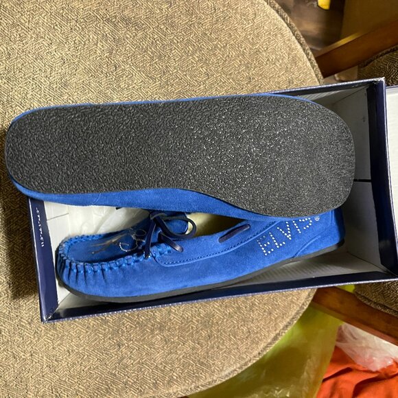 COLLECTORS BRADFORD EXCHANGE ELVIS PRESLEY BLUE SUEDE SHOES NEW IN THE BOX - Picture 3 of 3
